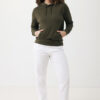 Iqoniq Rila lightweight recycled cotton hoodie - Khaki