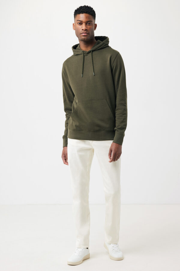 Iqoniq Rila lightweight recycled cotton hoodie - Khaki