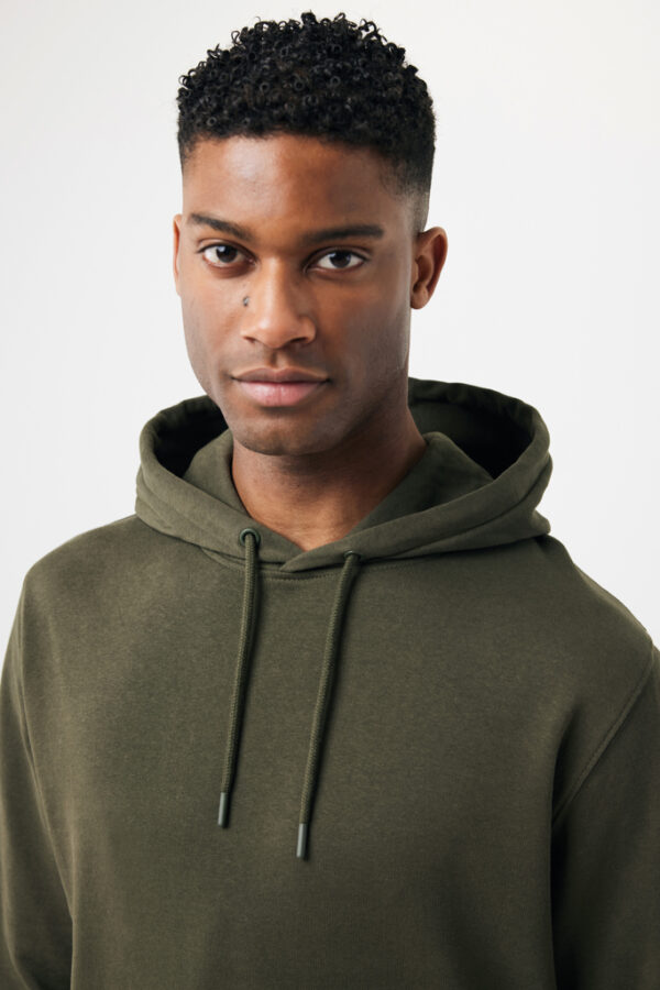 Iqoniq Rila lightweight recycled cotton hoodie - Khaki