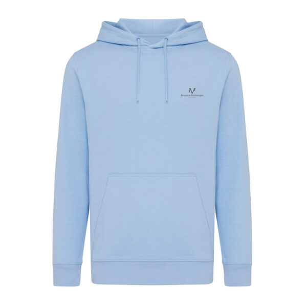 Iqoniq Rila lightweight recycled cotton hoodie - Sky Blue