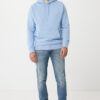 Iqoniq Rila lightweight recycled cotton hoodie - Sky Blue