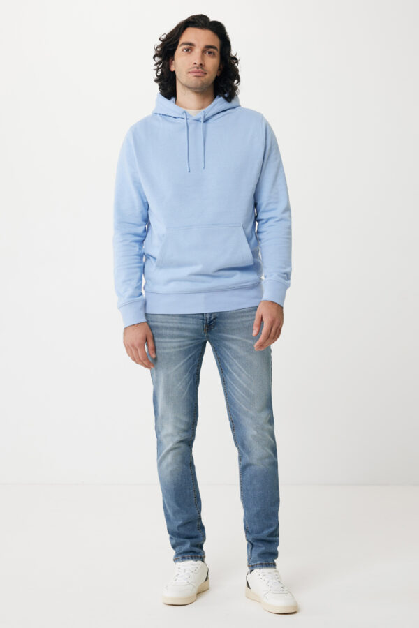 Iqoniq Rila lightweight recycled cotton hoodie - Sky Blue