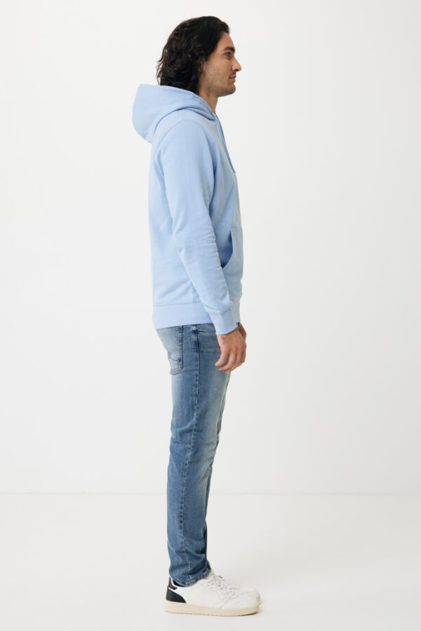 Iqoniq Rila lightweight recycled cotton hoodie - Sky Blue