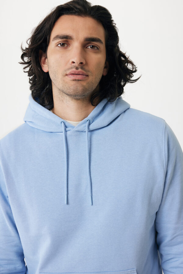 Iqoniq Rila lightweight recycled cotton hoodie - Sky Blue