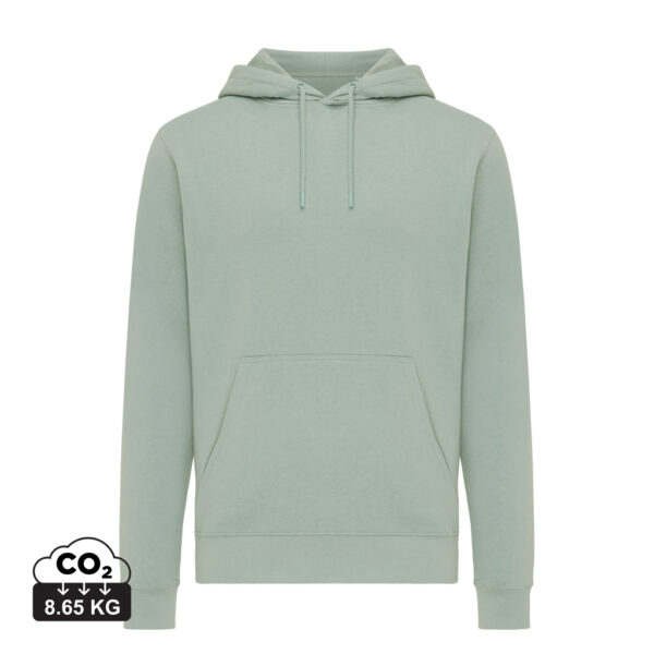 Iqoniq Rila lightweight recycled cotton hoodie - Iceberg Green