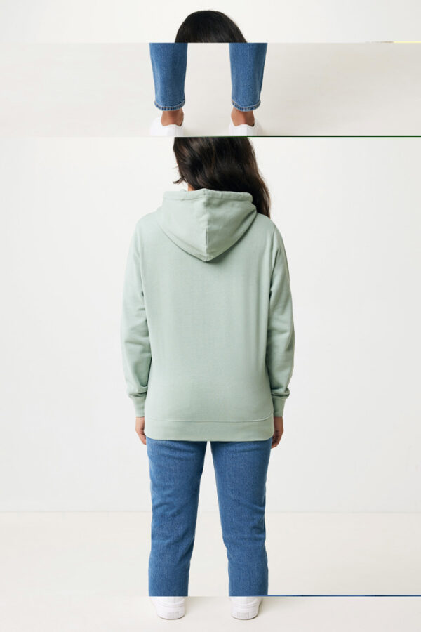 Iqoniq Rila lightweight recycled cotton hoodie - Iceberg Green