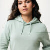 Iqoniq Rila lightweight recycled cotton hoodie - Iceberg Green