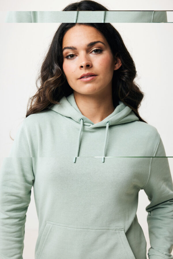 Iqoniq Rila lightweight recycled cotton hoodie - Iceberg Green