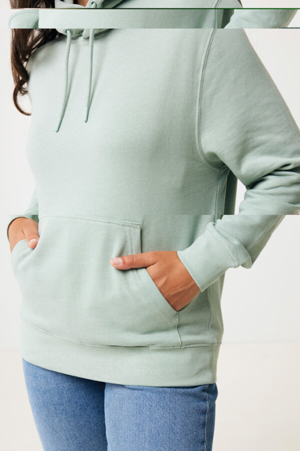 Iqoniq Rila lightweight recycled cotton hoodie - Iceberg Green