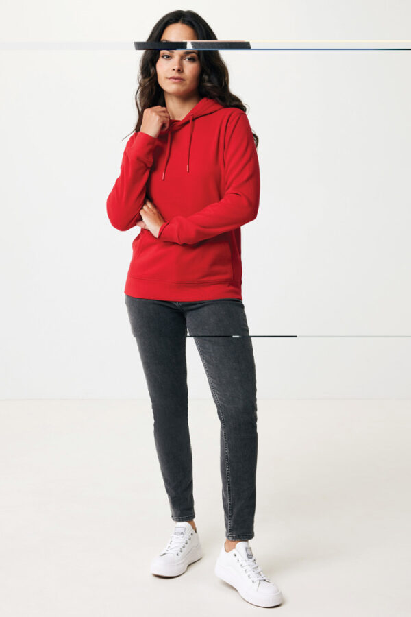 Iqoniq Rila lightweight recycled cotton hoodie - Red