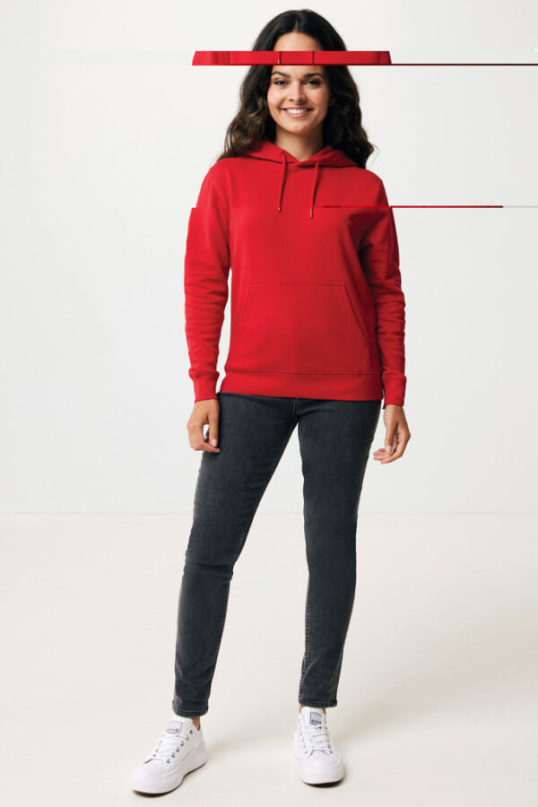 Iqoniq Rila lightweight recycled cotton hoodie - Red