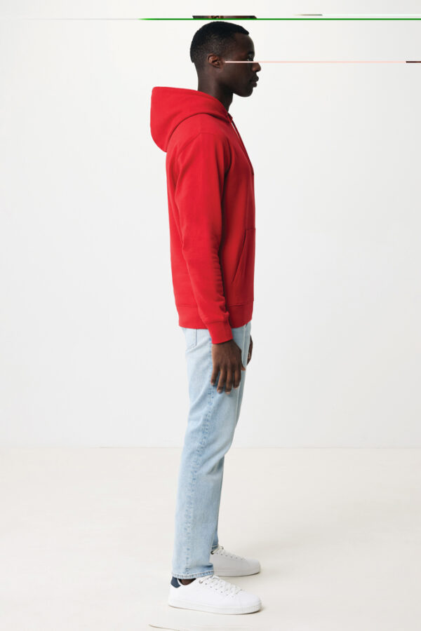 Iqoniq Rila lightweight recycled cotton hoodie - Red