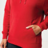 Iqoniq Rila lightweight recycled cotton hoodie - Red