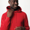 Iqoniq Rila lightweight recycled cotton hoodie - Red