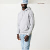 Iqoniq Rila lightweight recycled cotton hoodie - Light Heather Grey