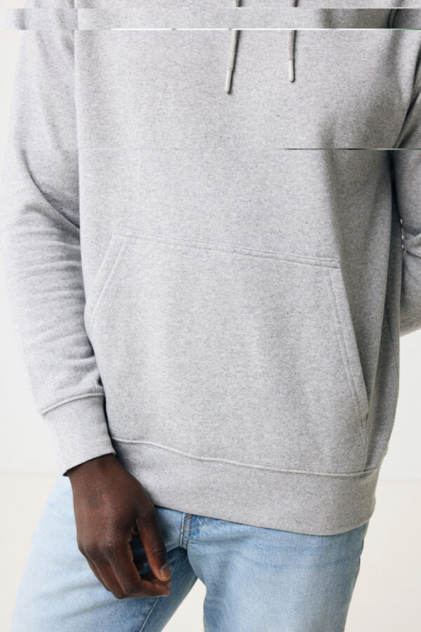 Iqoniq Rila lightweight recycled cotton hoodie - Light Heather Grey