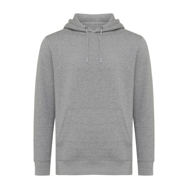 Iqoniq Rila lightweight recycled cotton hoodie - Light Heather Anthracite