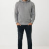 Iqoniq Rila lightweight recycled cotton hoodie - Light Heather Anthracite