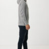 Iqoniq Rila lightweight recycled cotton hoodie - Light Heather Anthracite