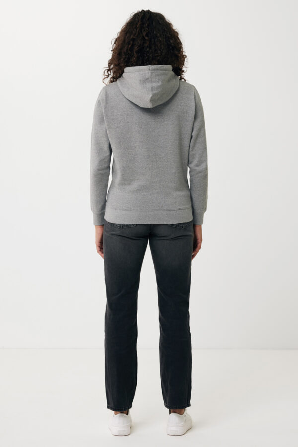 Iqoniq Rila lightweight recycled cotton hoodie - Light Heather Anthracite