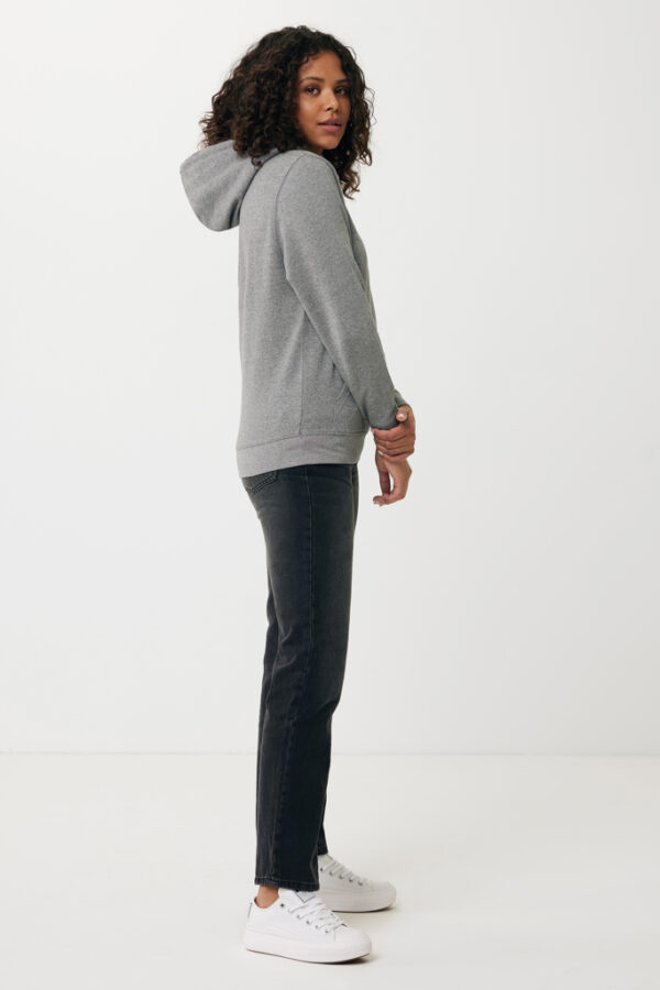 Iqoniq Rila lightweight recycled cotton hoodie - Light Heather Anthracite