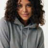 Iqoniq Rila lightweight recycled cotton hoodie - Light Heather Anthracite