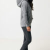 Iqoniq Rila lightweight recycled cotton hoodie - Light Heather Anthracite