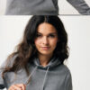 Iqoniq Rila lightweight recycled cotton hoodie - Light Heather Anthracite