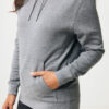 Iqoniq Rila lightweight recycled cotton hoodie - Light Heather Anthracite