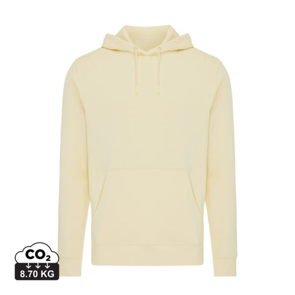 Iqoniq Rila lightweight recycled cotton hoodie - Cream Yellow