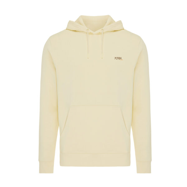 Iqoniq Rila lightweight recycled cotton hoodie - Cream Yellow