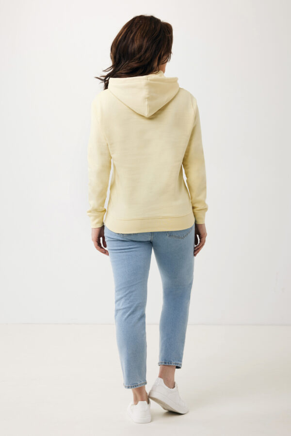 Iqoniq Rila lightweight recycled cotton hoodie - Cream Yellow