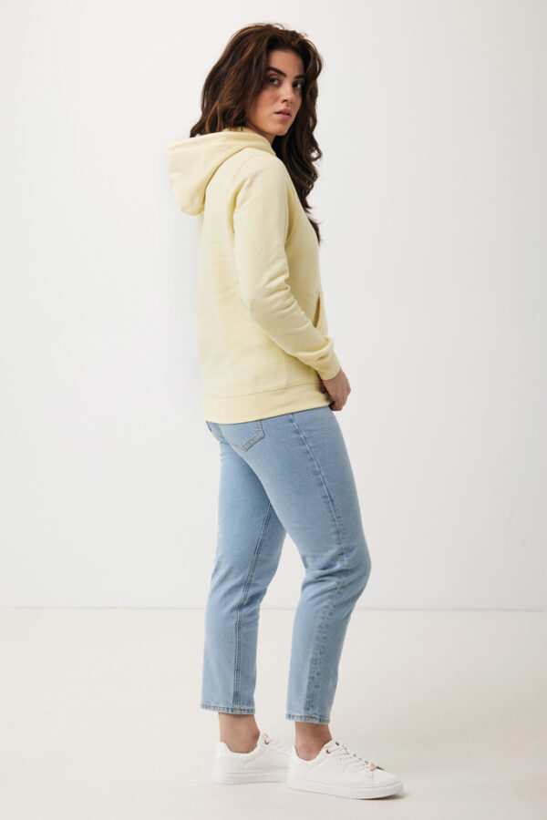 Iqoniq Rila lightweight recycled cotton hoodie - Cream Yellow