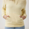 Iqoniq Rila lightweight recycled cotton hoodie - Cream Yellow