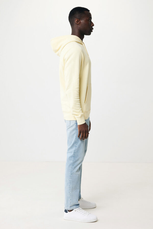 Iqoniq Rila lightweight recycled cotton hoodie - Cream Yellow