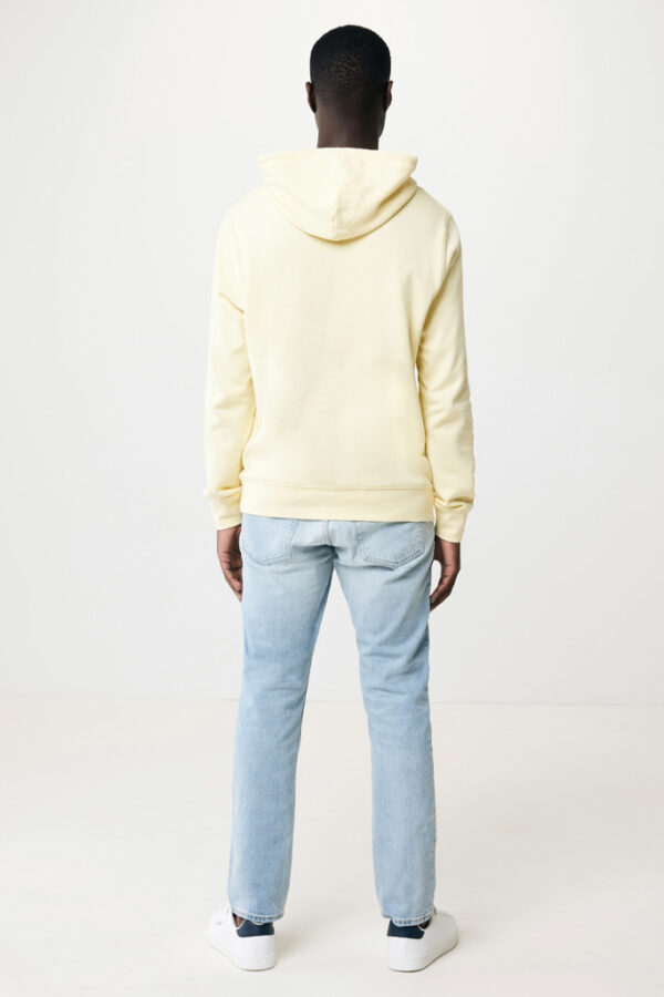 Iqoniq Rila lightweight recycled cotton hoodie - Cream Yellow