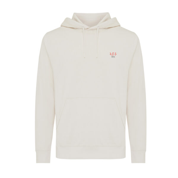 Iqoniq Rila lightweight recycled cotton hoodie - Ivory White