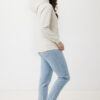 Iqoniq Rila lightweight recycled cotton hoodie - Ivory White