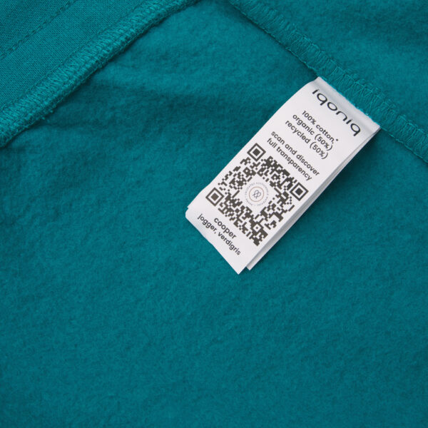 Iqoniq Cooper recycled cotton jogger - Verdigris