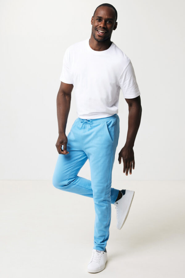 Iqoniq Cooper recycled cotton jogger - Tranquil Blue