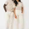 Iqoniq Cooper recycled cotton jogger - Natural Raw