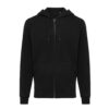 Iqoniq Abisko recycled cotton zip through hoodie - Black