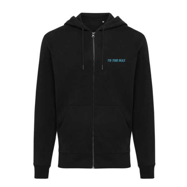 Iqoniq Abisko recycled cotton zip through hoodie - Black