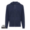 Iqoniq Abisko recycled cotton zip through hoodie - Navy