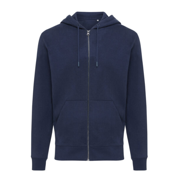 Iqoniq Abisko recycled cotton zip through hoodie - Navy