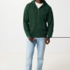 Iqoniq Abisko recycled cotton zip through hoodie - Forest Green