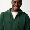 Iqoniq Abisko recycled cotton zip through hoodie - Forest Green