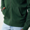 Iqoniq Abisko recycled cotton zip through hoodie - Forest Green