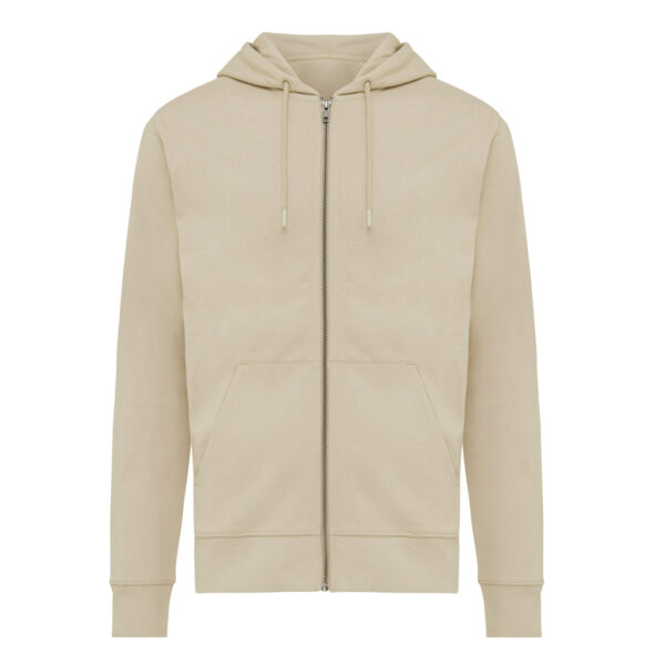 Iqoniq Abisko recycled cotton zip through hoodie - Desert