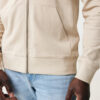 Iqoniq Abisko recycled cotton zip through hoodie - Desert